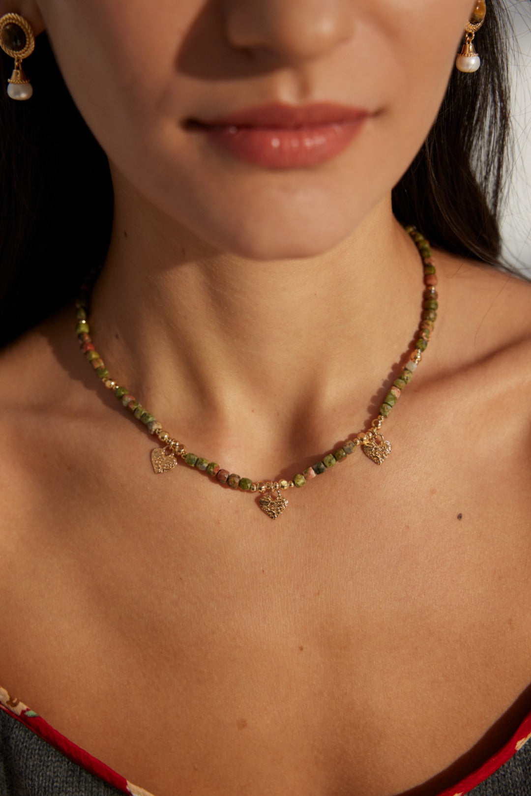 Collier ethnique en Pierres naturelles - Ava