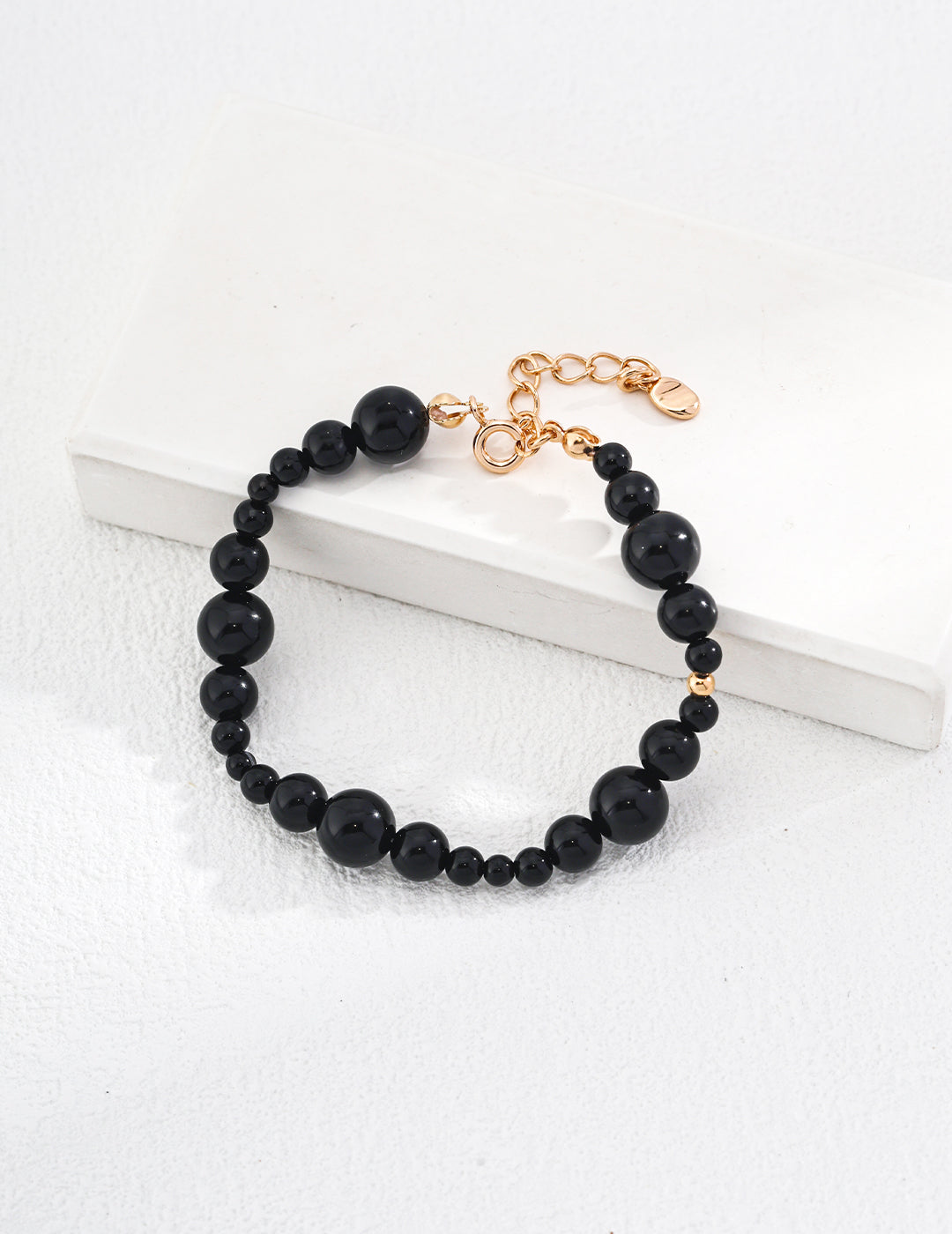 Bracelet en Agates noires - Héloïse