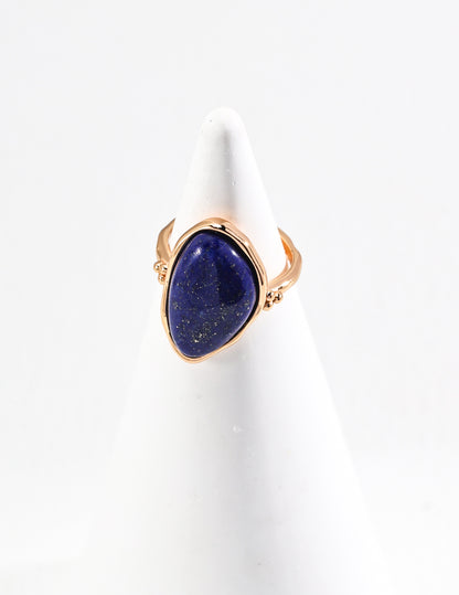 Bague Lazurite en Argent 925 à l'or fin 18k - Arya