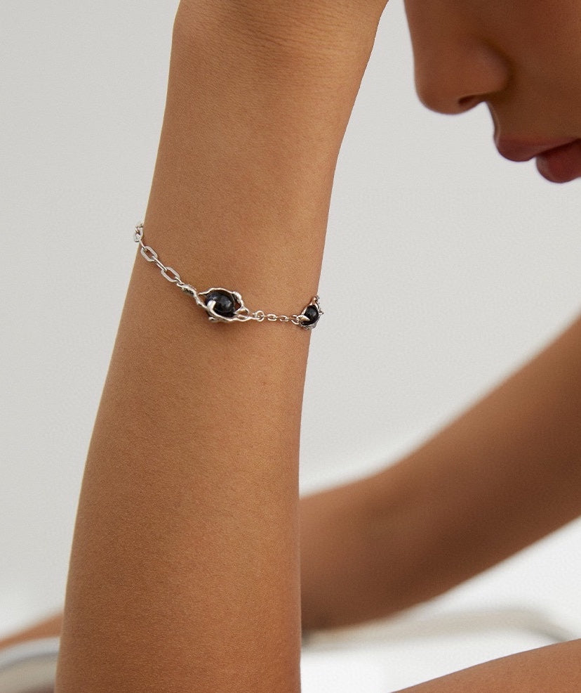 Bracelet argent chaîne - Katty