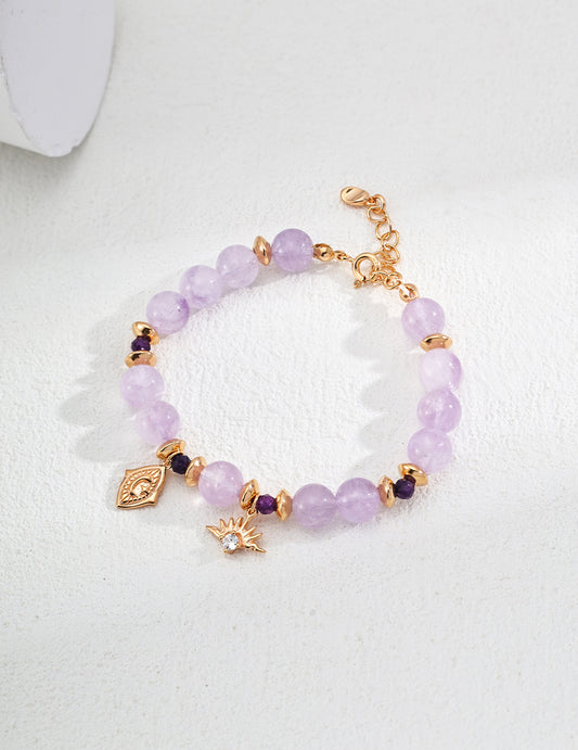 Bracelet en perles Améthystes - Nora