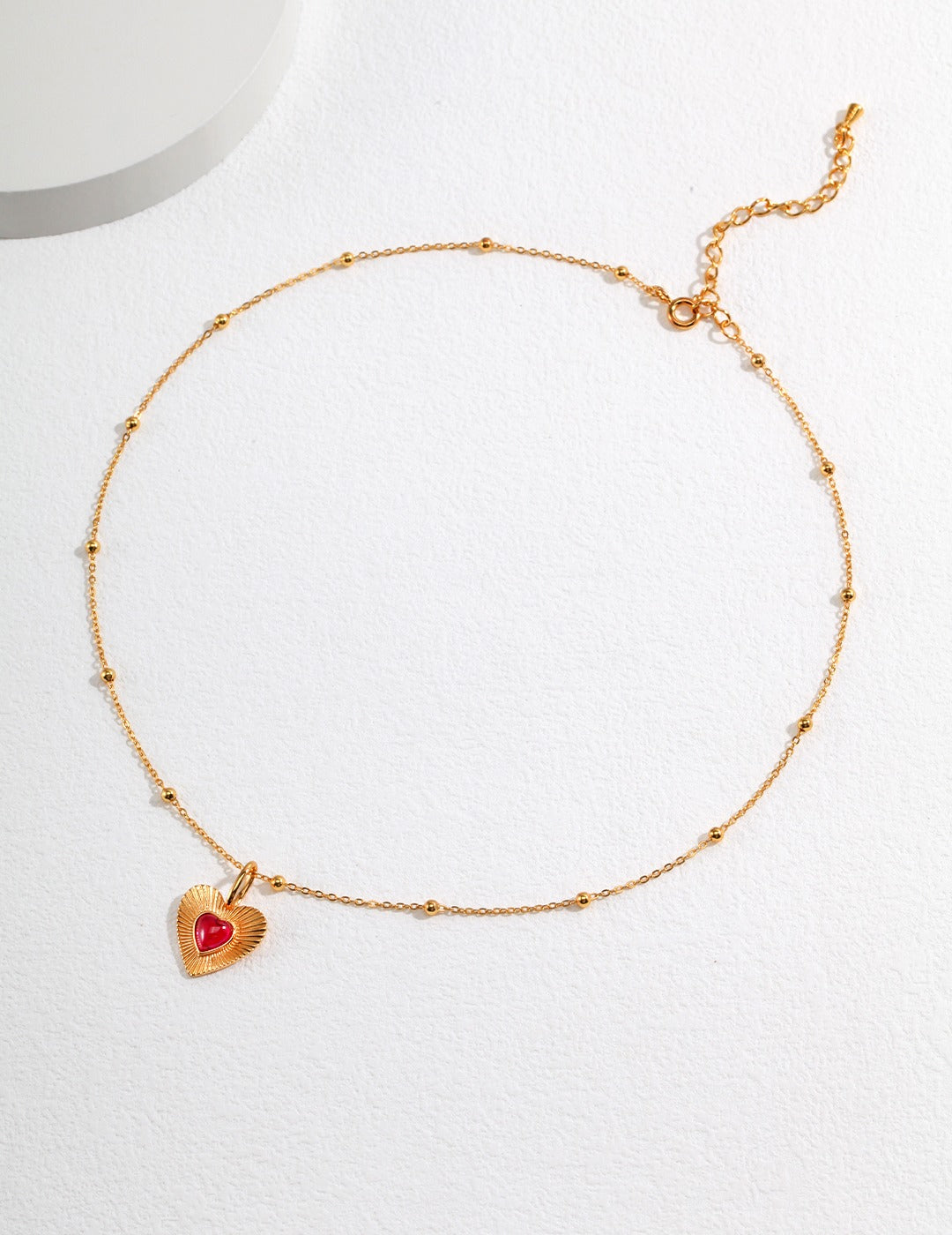 Collier pendentif coeur zirconium - Valentine